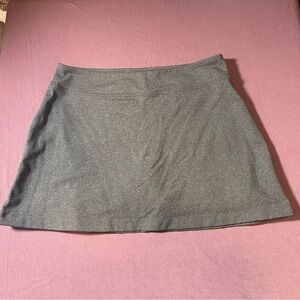 Athleta Gray Skort Pocket - Size Large - Mini Stretchy Tennis Skirt Shorts